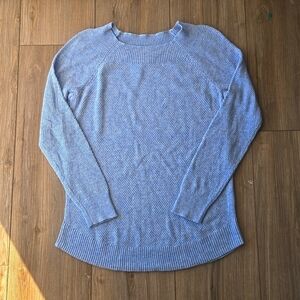 Loft Heathered Blue Boatneck Sweater